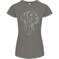 A Weimaraner Face Womens Petite Cut T-Shirt Charcoal