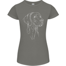 A Weimaraner Face Womens Petite Cut T-Shirt Charcoal