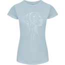 A Weimaraner Face Womens Petite Cut T-Shirt Light Blue