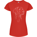 A Weimaraner Face Womens Petite Cut T-Shirt Red