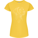 A Weimaraner Face Womens Petite Cut T-Shirt Yellow