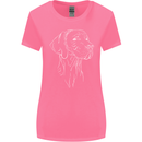 A Weimaraner Face Womens Wider Cut T-Shirt Azalea