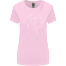 A Weimaraner Face Womens Wider Cut T-Shirt Light Pink