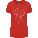 A Weimaraner Face Womens Wider Cut T-Shirt Red