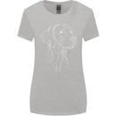 A Weimaraner Face Womens Wider Cut T-Shirt Sports Grey