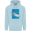 A Whale Shark and Scuba Diver Childrens Kids Hoodie Light Blue
