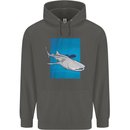 A Whale Shark and Scuba Diver Childrens Kids Hoodie Storm Grey