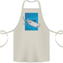 A Whale Shark and Scuba Diver Cotton Apron 100% Organic Natural