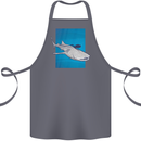 A Whale Shark and Scuba Diver Cotton Apron 100% Organic Steel