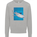 A Whale Shark and Scuba Diver Kids Sweatshirt Jumper Sports Grey