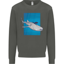 A Whale Shark and Scuba Diver Kids Sweatshirt Jumper Storm Grey