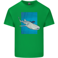 A Whale Shark and Scuba Diver Kids T-Shirt Childrens Irish Green