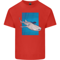 A Whale Shark and Scuba Diver Kids T-Shirt Childrens Red