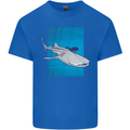 A Whale Shark and Scuba Diver Mens Cotton T-Shirt Tee Top Royal Blue