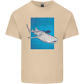 A Whale Shark and Scuba Diver Mens Cotton T-Shirt Tee Top Sand