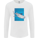 A Whale Shark and Scuba Diver Mens Long Sleeve T-Shirt White