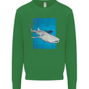 A Whale Shark and Scuba Diver Mens Sweatshirt Jumper Irish Green
