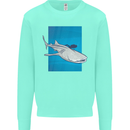 A Whale Shark and Scuba Diver Mens Sweatshirt Jumper Peppermint