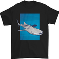 A Whale Shark and Scuba Diver Mens T-Shirt Cotton Gildan Black