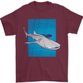 A Whale Shark and Scuba Diver Mens T-Shirt Cotton Gildan Maroon