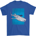 A Whale Shark and Scuba Diver Mens T-Shirt Cotton Gildan Royal Blue