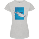 A Whale Shark and Scuba Diver Womens Petite Cut T-Shirt Sports Grey