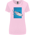 A Whale Shark and Scuba Diver Womens Wider Cut T-Shirt Light Pink