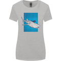 A Whale Shark and Scuba Diver Womens Wider Cut T-Shirt Sports Grey