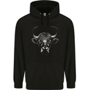 A Wild Bull Mens 80% Cotton Hoodie Black