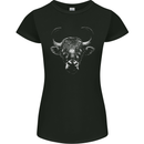 A Wild Bull Womens Petite Cut T-Shirt Black