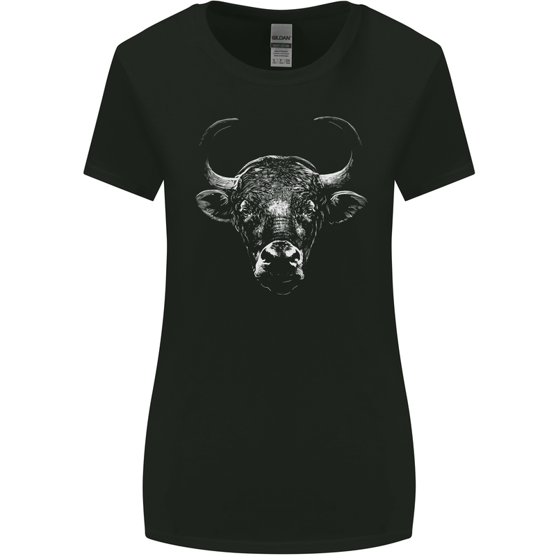 A Wild Bull Womens Wider Cut T-Shirt Black