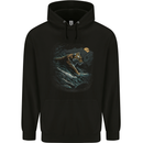 A Wild Tiger in the Moonlight Childrens Kids Hoodie Black