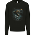 A Wild Tiger in the Moonlight Kids Sweatshirt Jumper Black