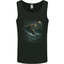 A Wild Tiger in the Moonlight Mens Vest Tank Top Black