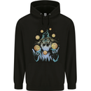 A Wizard Juggling Planets Space Fantasy Mens 80% Cotton Hoodie Black