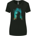 A Wizard in a Fantasy Forest Warlock Womens Wider Cut T-Shirt Black