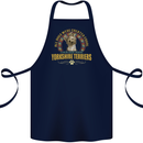 A Yorkshire Terrier Dog Cotton Apron 100% Organic Navy Blue