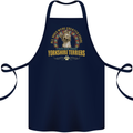 A Yorkshire Terrier Dog Cotton Apron 100% Organic Navy Blue