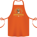 A Yorkshire Terrier Dog Cotton Apron 100% Organic Orange