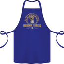 A Yorkshire Terrier Dog Cotton Apron 100% Organic Royal Blue