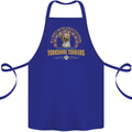 A Yorkshire Terrier Dog Cotton Apron 100% Organic Royal Blue