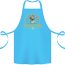 A Yorkshire Terrier Dog Cotton Apron 100% Organic Turquoise