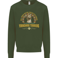 A Yorkshire Terrier Dog Kids Sweatshirt Jumper Forest Green