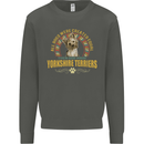 A Yorkshire Terrier Dog Kids Sweatshirt Jumper Storm Grey