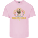 A Yorkshire Terrier Dog Kids T-Shirt Childrens Light Pink