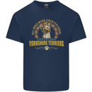 A Yorkshire Terrier Dog Kids T-Shirt Childrens Navy Blue