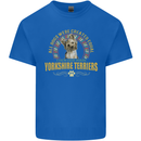 A Yorkshire Terrier Dog Kids T-Shirt Childrens Royal Blue