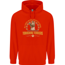 A Yorkshire Terrier Dog Mens 80% Cotton Hoodie Bright Red
