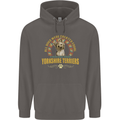 A Yorkshire Terrier Dog Mens 80% Cotton Hoodie Charcoal