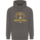A Yorkshire Terrier Dog Mens 80% Cotton Hoodie Charcoal